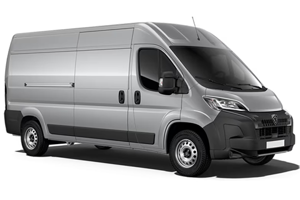 Vue latérale du fourgon PEUGEOT E-BOXER - 2021 – modèle utilitaire aménageable